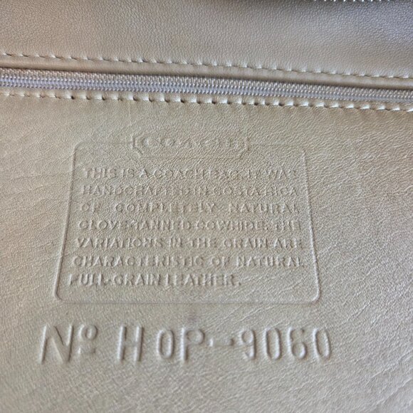 EUC Coach Vintage Legacy Slim Duffle Shoulder Bag (#9060) in Camel w/Nickel HW - Picture 15 of 16